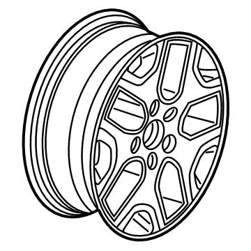 Mopar 6EQ47MX5AA Aluminum Wheel