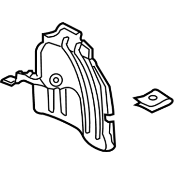Honda 74591-TK6-A00 Cover, L. RR. Fender