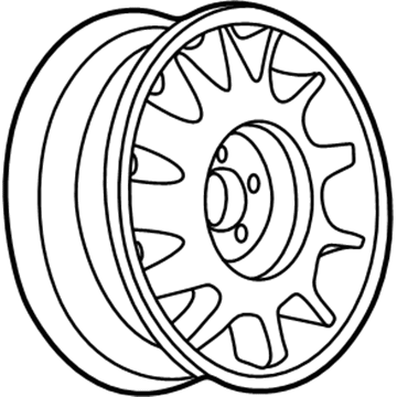 GM 9593285 Wheel Rim-16X6.5 Aluminum *Wa9967