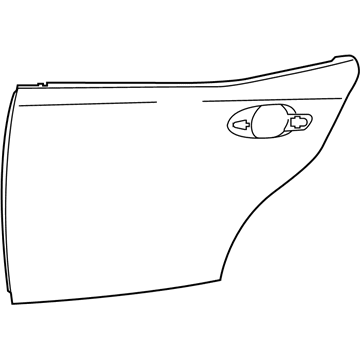 Lexus 67113-53030 Panel, Rear Door, Outside