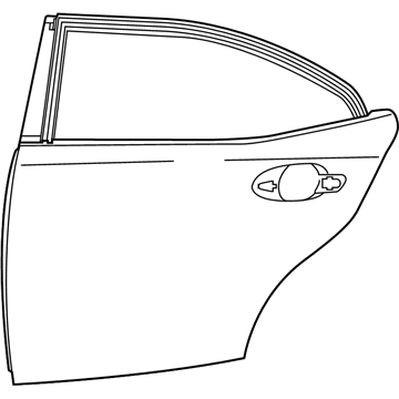 Lexus 67004-53080 Panel Sub-Assembly, Rear Door