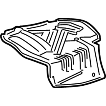 Honda 74654-TA1-A00 Plate, R. Muffler Baffle