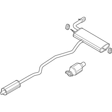 Ford DS7Z-5230-K Muffler & Pipe