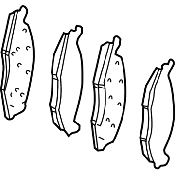 Mopar 5191955AA Front Disc Brake Pad Kit