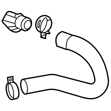 Hyundai 25415-G2000 Hose Assembly-Radaator, Lower