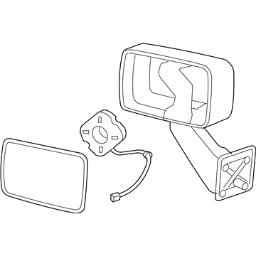 GM 15884837 Mirror Assembly