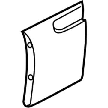 Kia 877563F000 GARNISH-Fender, RH