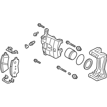 Kia 58110J5010 Front Brake Assembly, Left