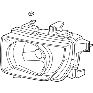 Honda 33101-SCV-A01 Headlight Unit, Passenger Side