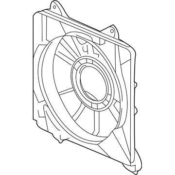 Honda 38615-RBJ-003 Shroud, Air Conditioner