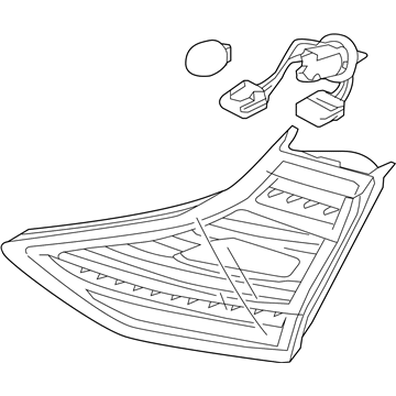 Hyundai 92404-G2250 Lamp Assembly-Rear Comb Inside, RH