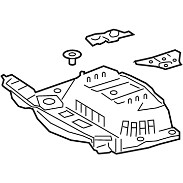 Lexus 58301-11901 PAN SUB-ASSY, RR FLO