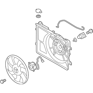 Kia 253801M120 Blower Assembly-Radiator