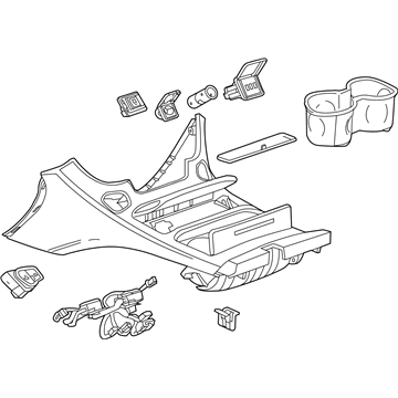 GM 84127580 Console Assembly