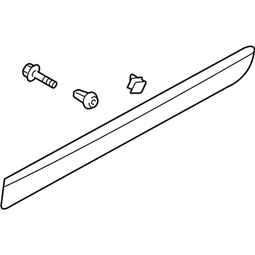 Kia 877214J000ABP MOULDING Assembly-Rear Door