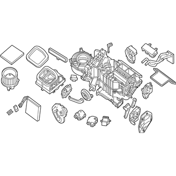 Nissan 27210-9BP1A Blower Assembly-Air Conditioner