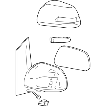 Toyota 87940-08170-G0 Mirror Assembly