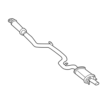 GM 10315289 Exhaust Muffler Assembly (W/ Exhaust Pipe & Tail Pipe)