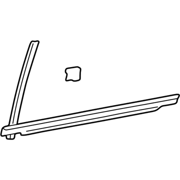Hyundai 83220-3D000 Weatherstrip Assembly-Rear Door Belt Outside RH