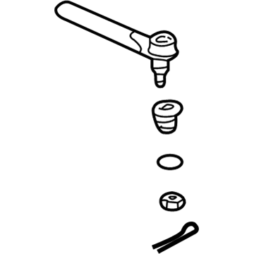 Honda 53542-S3Y-020 End, Driver Side Tie Rod