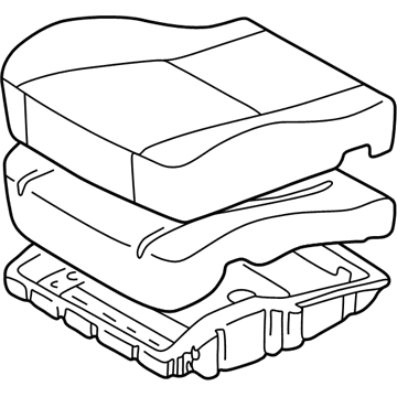Toyota 71420-02080-E0 Cushion Assembly