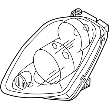 Infiniti 26075-AL520 Headlamp Housing Assembly, Left