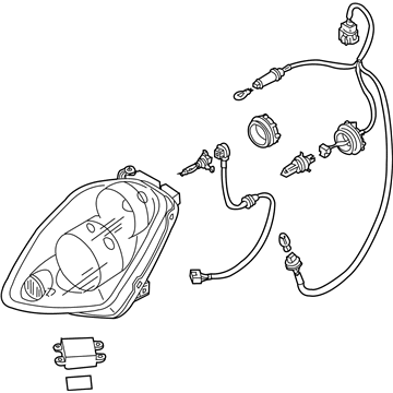 Infiniti 26060-AC026 Left Headlight Assembly