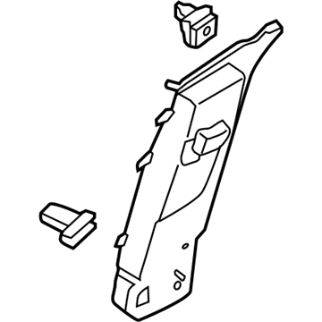 Ford CJ5Z-7824356-AA Upper Center Pillar Trim