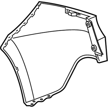 Acura 04717-STK-A90ZZ Face, Right Rear Bumper (Dot)