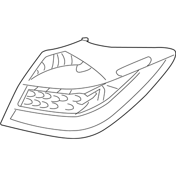 Hyundai 92410-3M050 Lens & Housing-Rear Combination Outside Lamp, LH