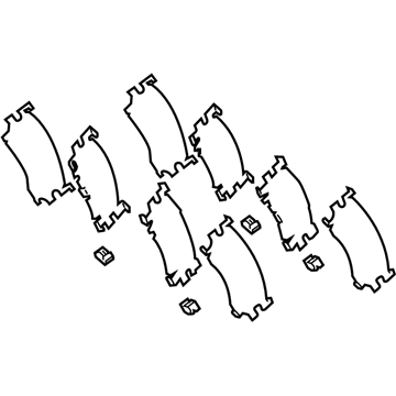 Lexus 04946-48130 SHIM Kit, Anti SQUEAL