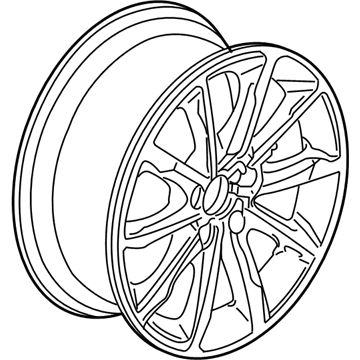 Acura 42700-TZ3-A71 Disk, Aluminum Wheel (17X7) (1/2J) (Enkei)