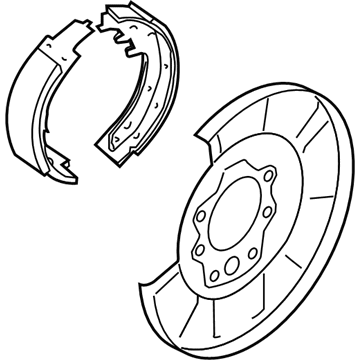 Nissan 44010-3JA0D Brake Assy-Parking, Rear LH