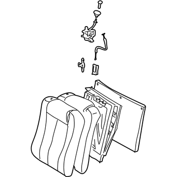 Toyota 71490-06080-A0 Seat Back Assembly