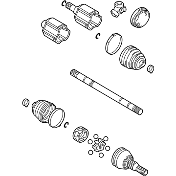 GM 89047674 Front Wheel Drive Shaft Kit