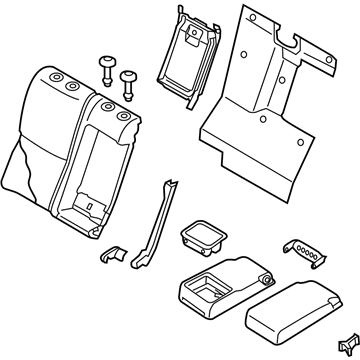 Infiniti 88600-4GB9A Back Assy-Rear Seat