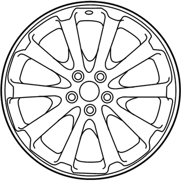 Toyota 42611-0T020 Wheel, Alloy