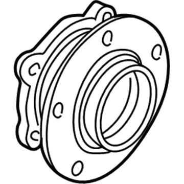 BMW 31-20-1-095-616 Wheel Hub With Bearing, Front