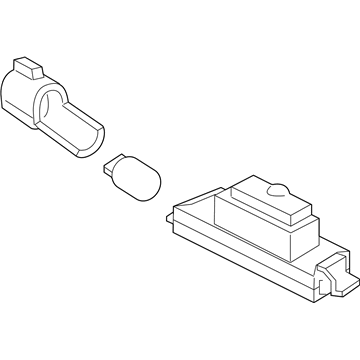 Kia 92501F6000 Lamp Assembly-License Plate