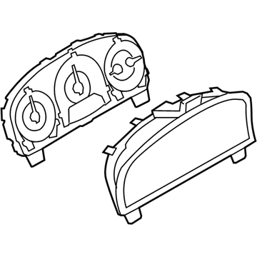 Ford AN7Z-10849-AA Cluster Assembly