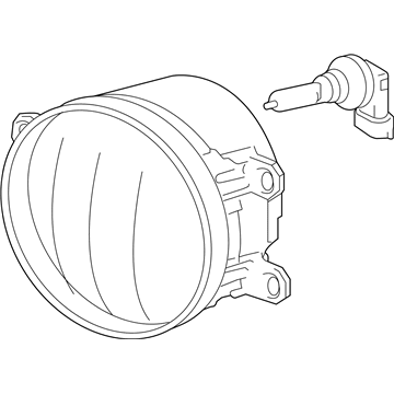 Lexus 81210-02160 Lamp Assembly, Fog, RH