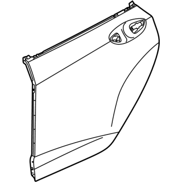 Acura 67611-TGV-A00ZZ Skin, Right Rear Door
