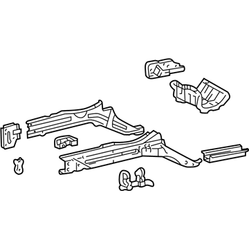 Lexus 57102-53021 Member Sub-Assy, Front Side, LH