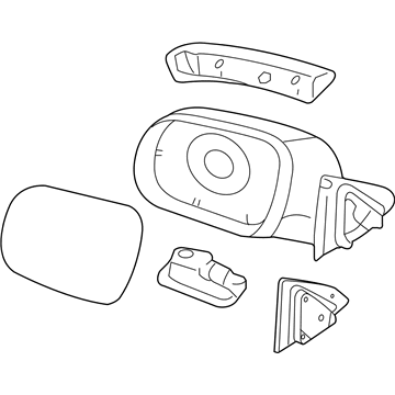 Hyundai 87610-3J320 Mirror Assembly-Outside Rear View, LH