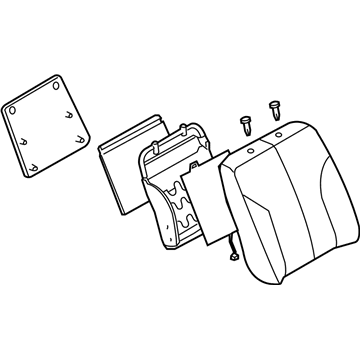 Nissan 87600-7Y361 Back Assembly-Front Seat With Side Air Bag