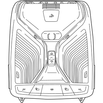 BMW 61-31-5-A25-159 HEADLINER CONTROL MODULE