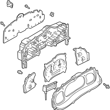 Ford 4L3Z-10849-AA Cluster Assembly