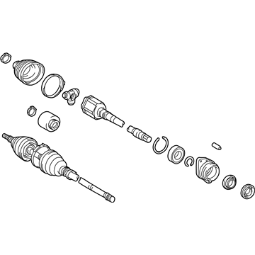 Lexus 43410-75011 Shaft Assembly, Front Drive