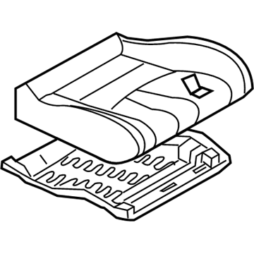 Nissan 87300-CD77D Cushion Assy-Front Seat