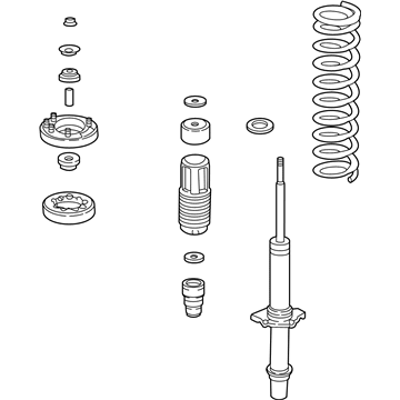 Acura 51602-S3M-A11 Shock Absorber Assembly, Left Front